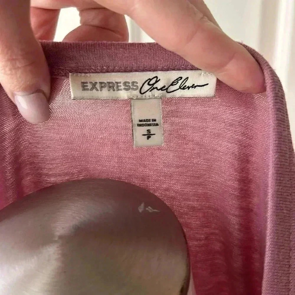 Size S One Eleven by Express (retired line) Blush long sleeve top - Picture 3 of 4